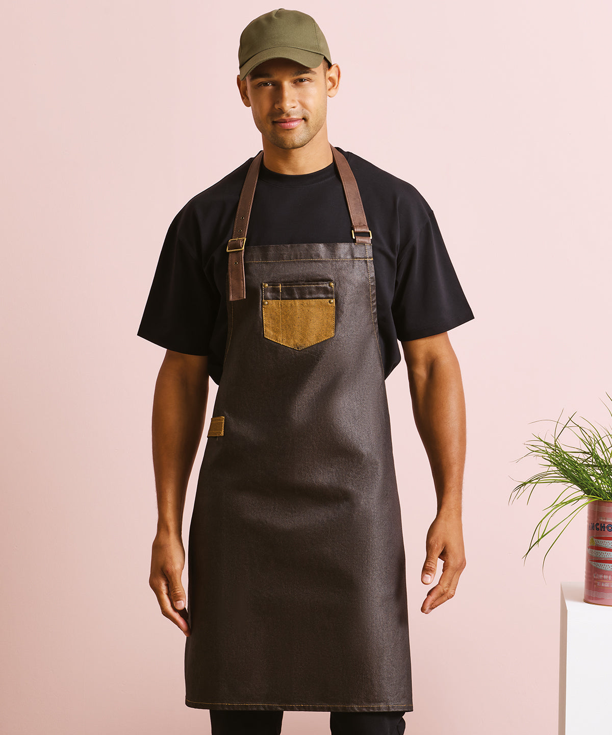 Men's Custom Printed Contrast Workwear Apron