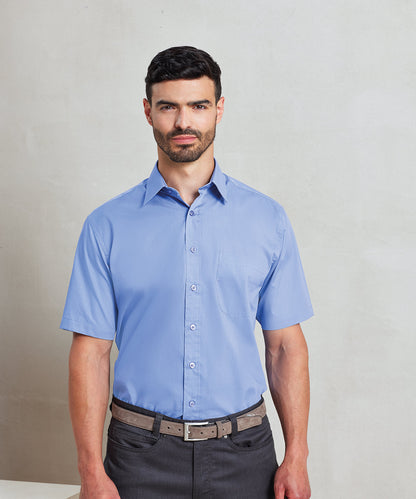 Men's Custom Printed or Embroidered Short Sleeve Classic Fit Workwear Shirt