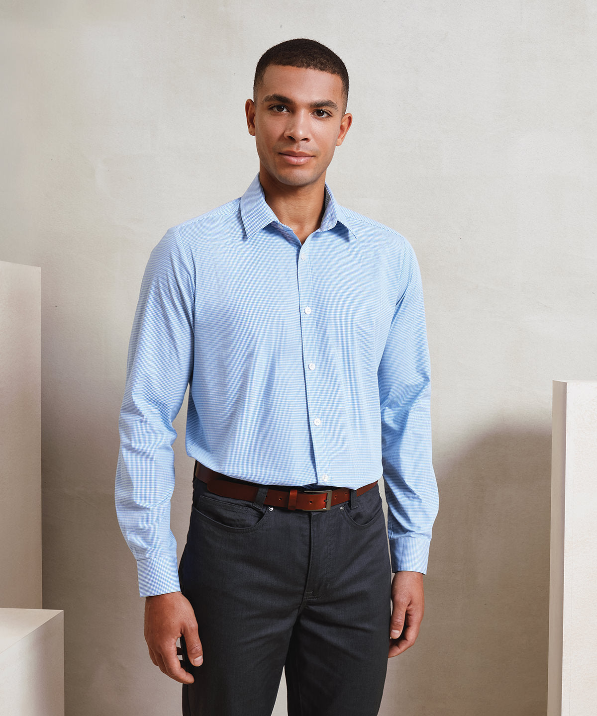 Men's Custom Printed or Embroidered Long Sleeve Cotton Workwear Shirt