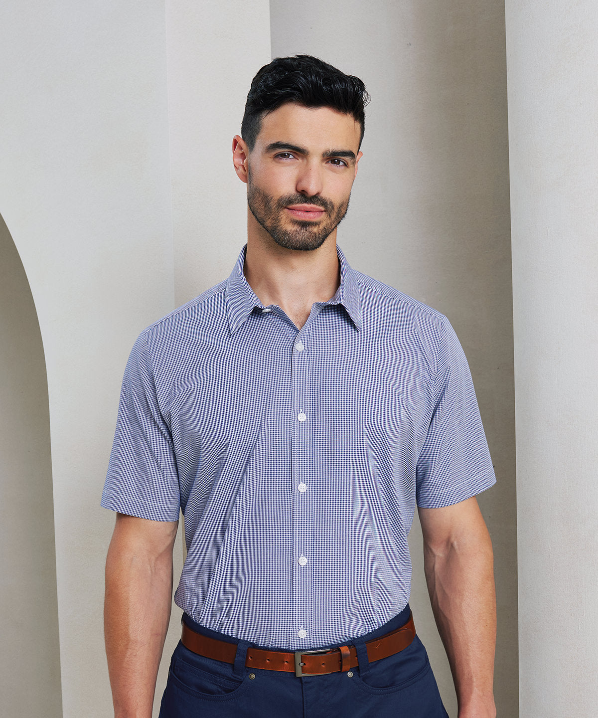 Unisex Custom Printed or Embroidered Short Sleeve Cotton Workwear Shirt