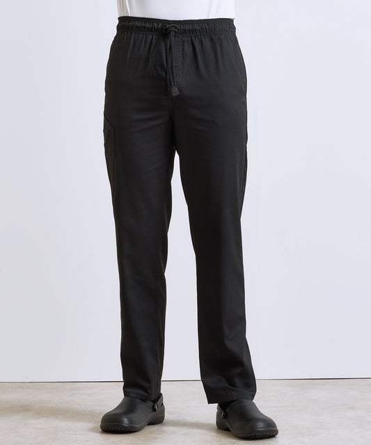 Custom Printed Zip-Up Chef Workwear Trousers