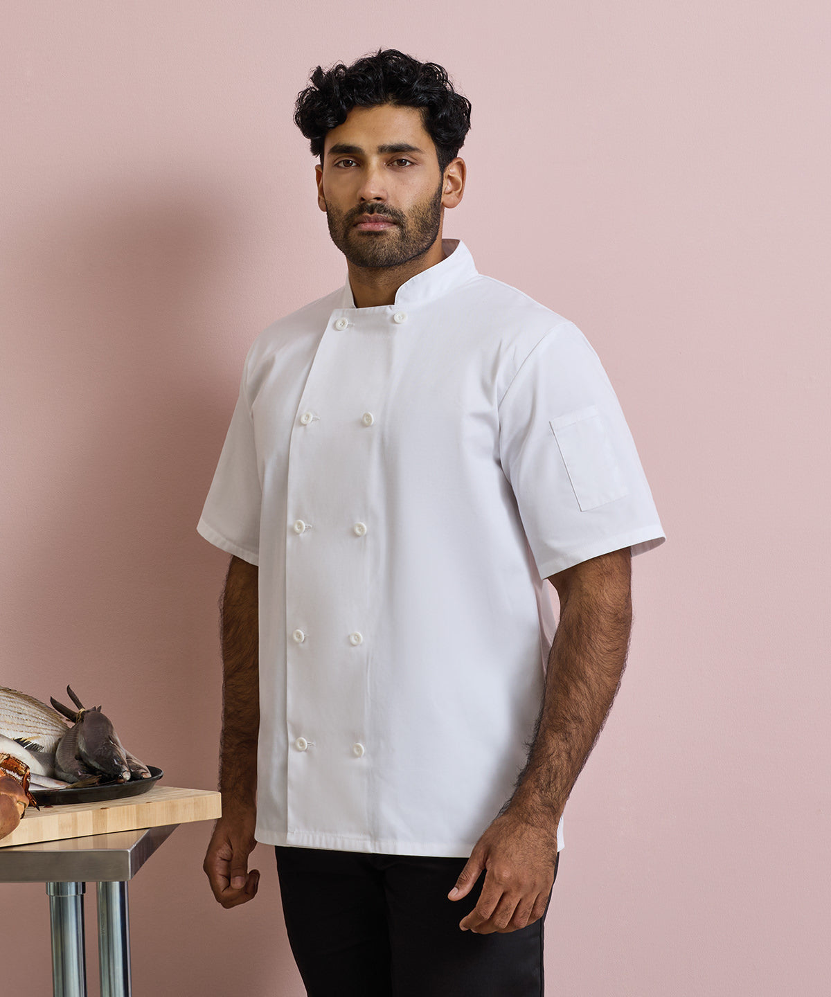 Custom Printed or Embroidered Short Sleeve Chef Chef Jacket