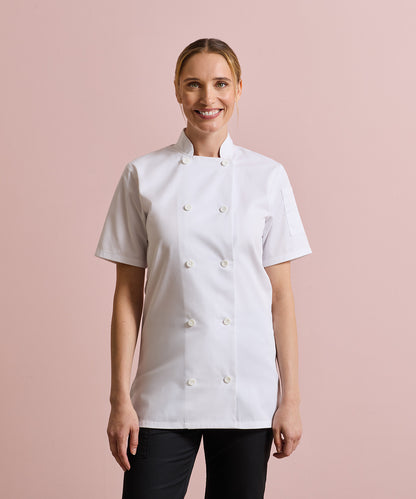 Women's Custom Printed or Embroidered Long Sleeve Short Sleeve Chef Jacket