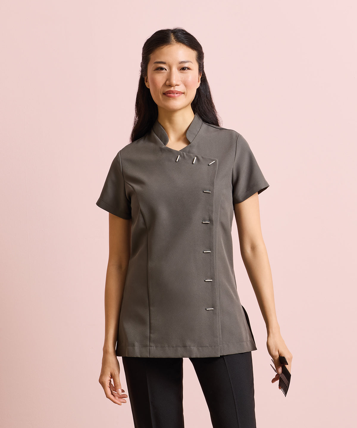 Women's Custom Printed or Embroidered Short Sleeve Healthcare Tunic