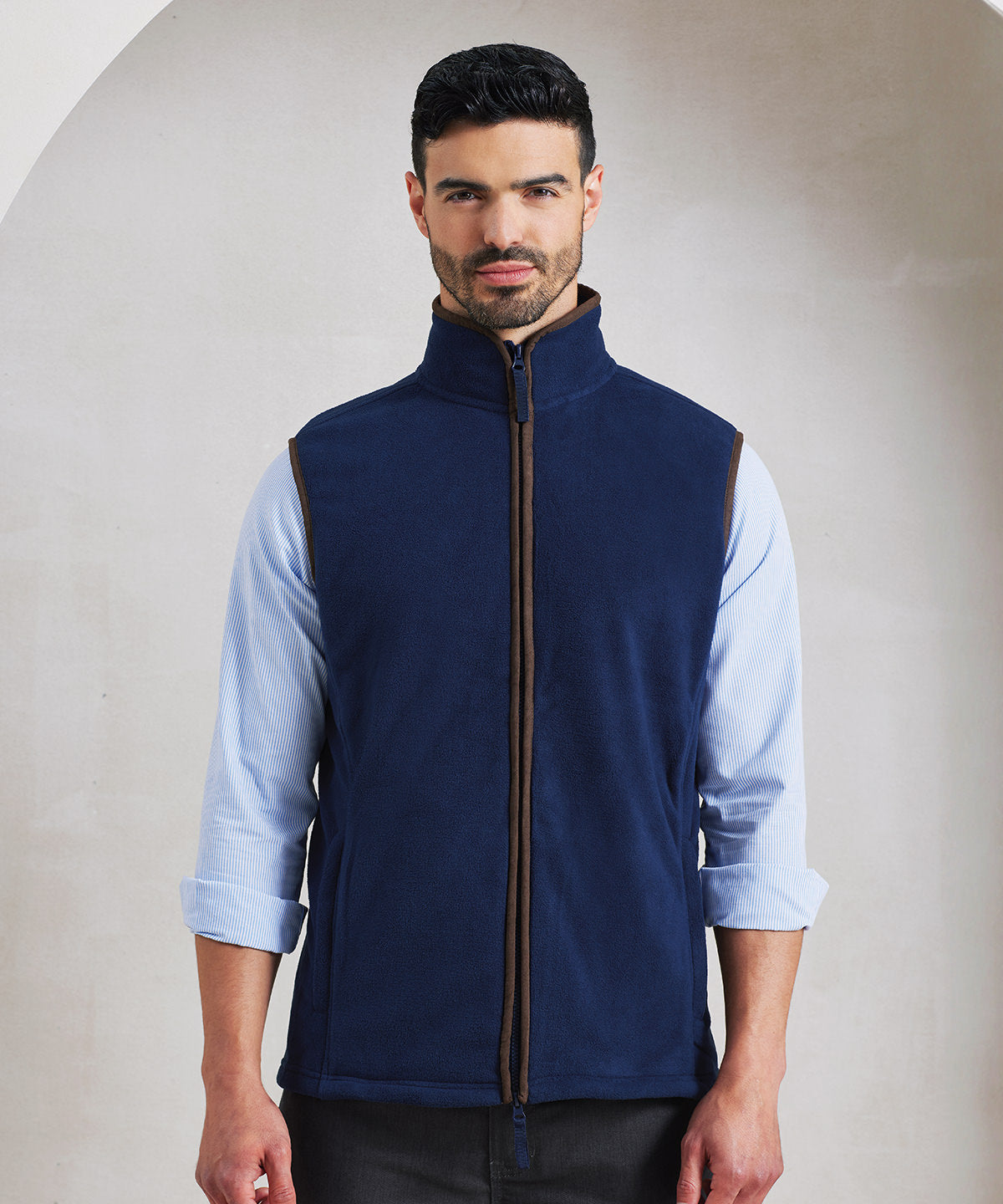 Men's Custom Printed or Embroidered Lightweight Zip-Up Body Warmer
