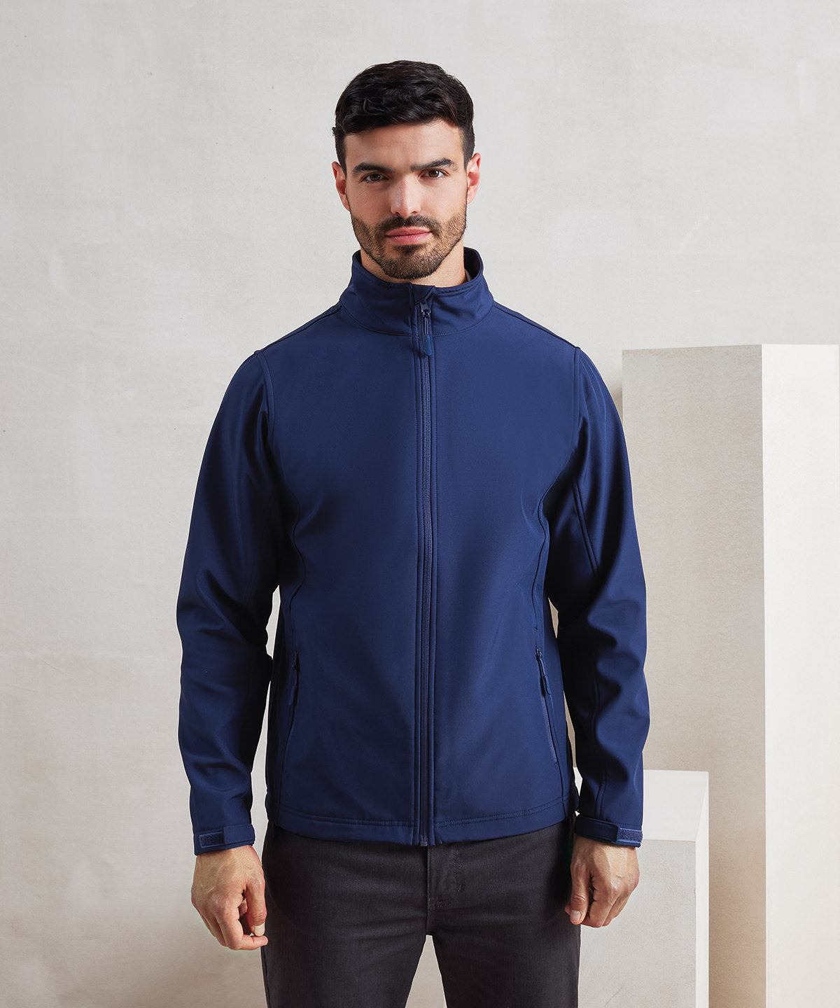 Men's Custom Printed or Embroidered Organic Recycled Softshell Jacket