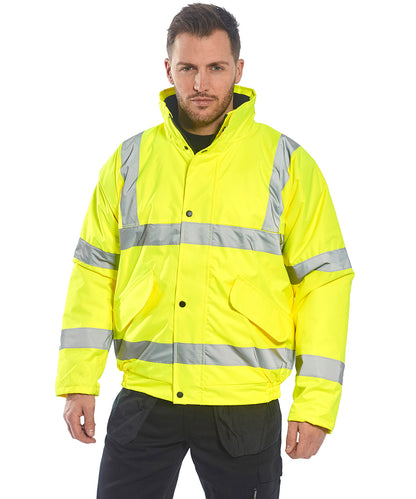 Men's Custom Printed or Embroidered Hi-Vis Zip-Up Jacket
