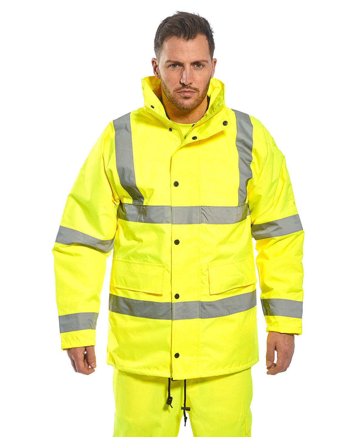 Unisex Custom Printed or Embroidered Hi-Vis Waterproof Jacket