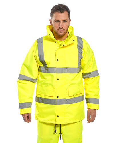 Unisex Custom Printed or Embroidered Hi-Vis Waterproof Jacket