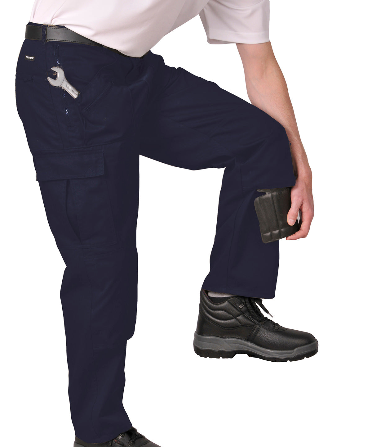 Custom Printed Zip-Up Cotton Workwear Trousers