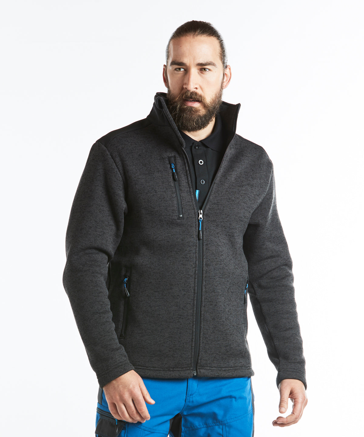 Unisex Custom Printed or Embroidered Performance Zip-Up Fleece Jacket