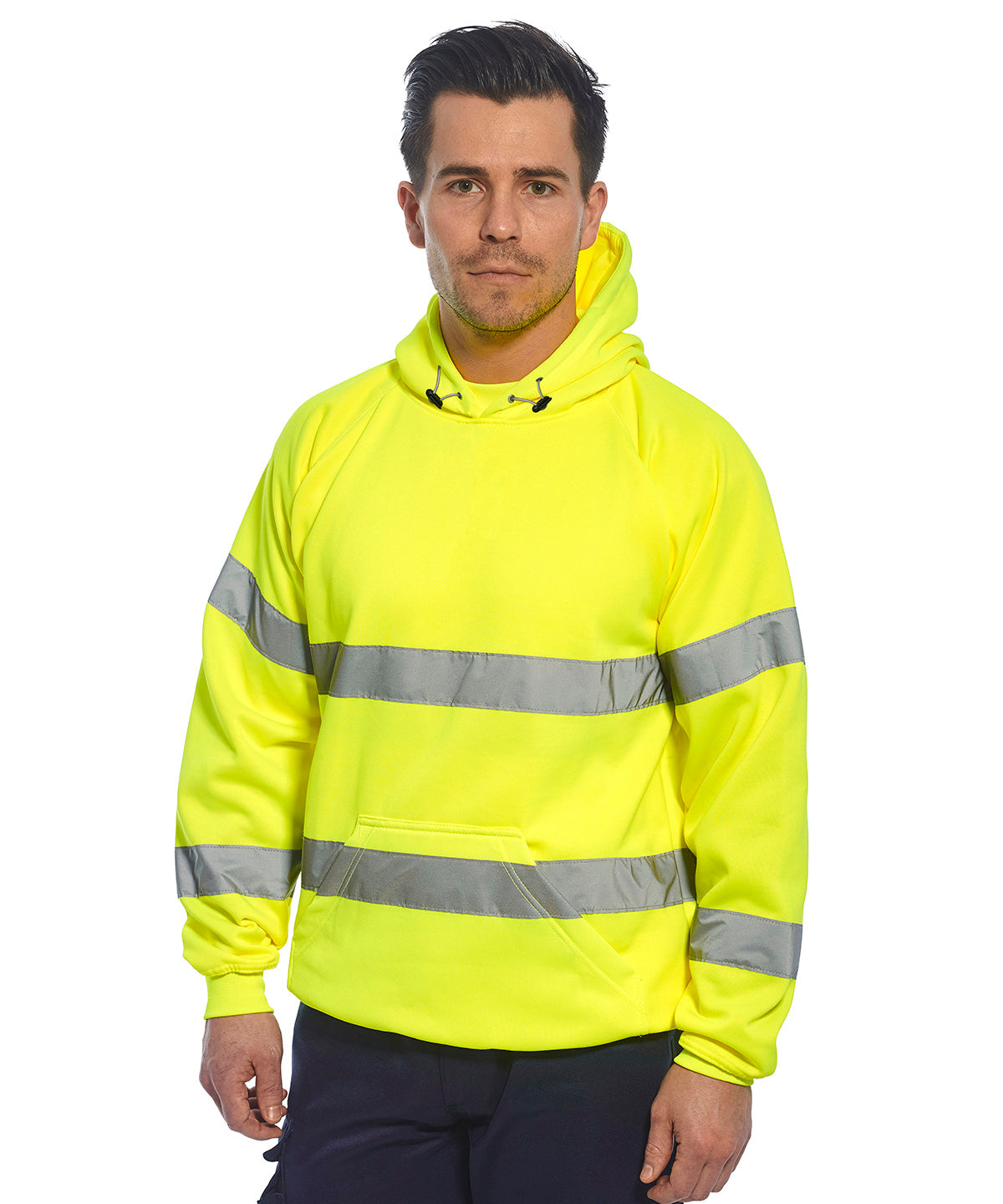 Men's Custom Printed or Embroidered Hi-Vis Hoodie