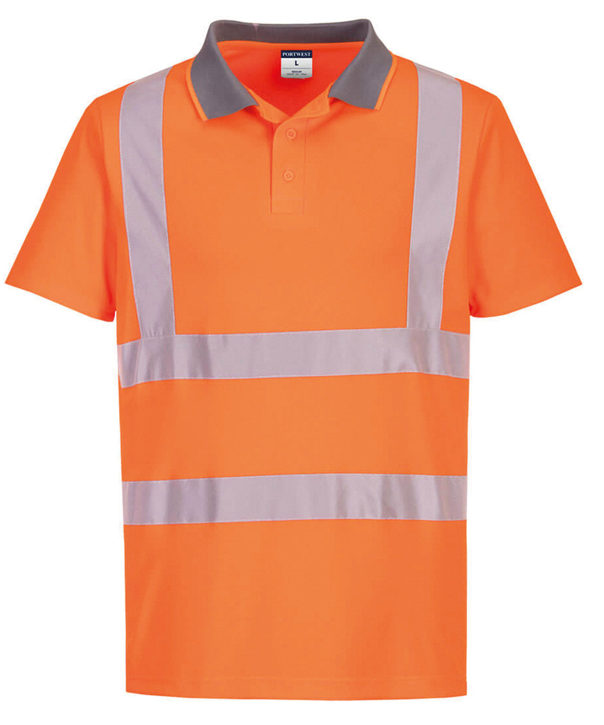 Men's Custom Printed or Embroidered Hi-Vis Organic Polo Shirt