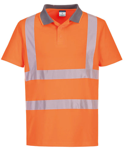 Men's Custom Printed or Embroidered Hi-Vis Organic Polo Shirt