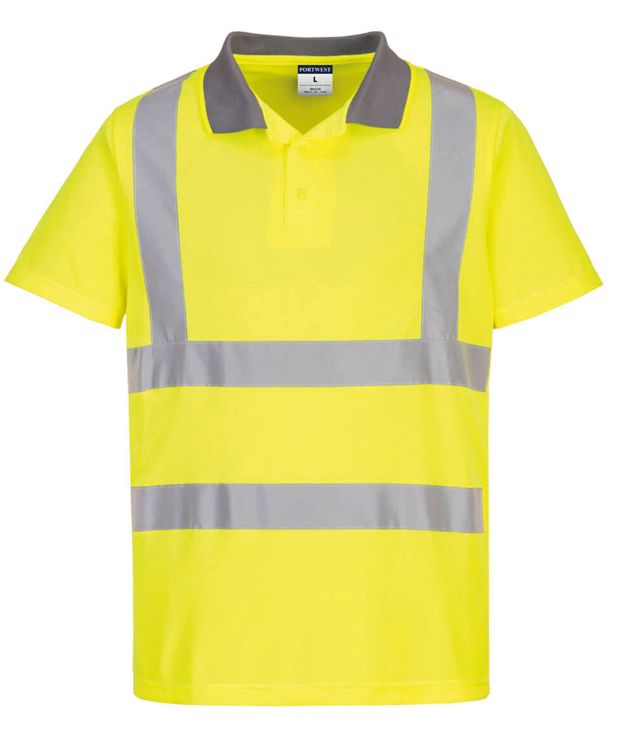 Men's Custom Printed or Embroidered Hi-Vis Organic Polo Shirt