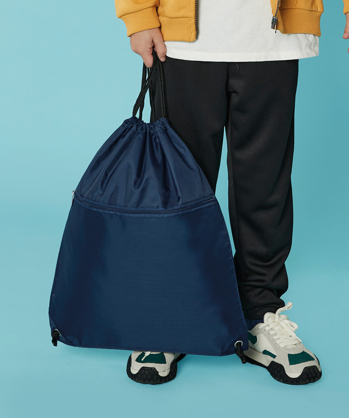 Kids Custom Printed Premium Zip-Up Drawstring Bag