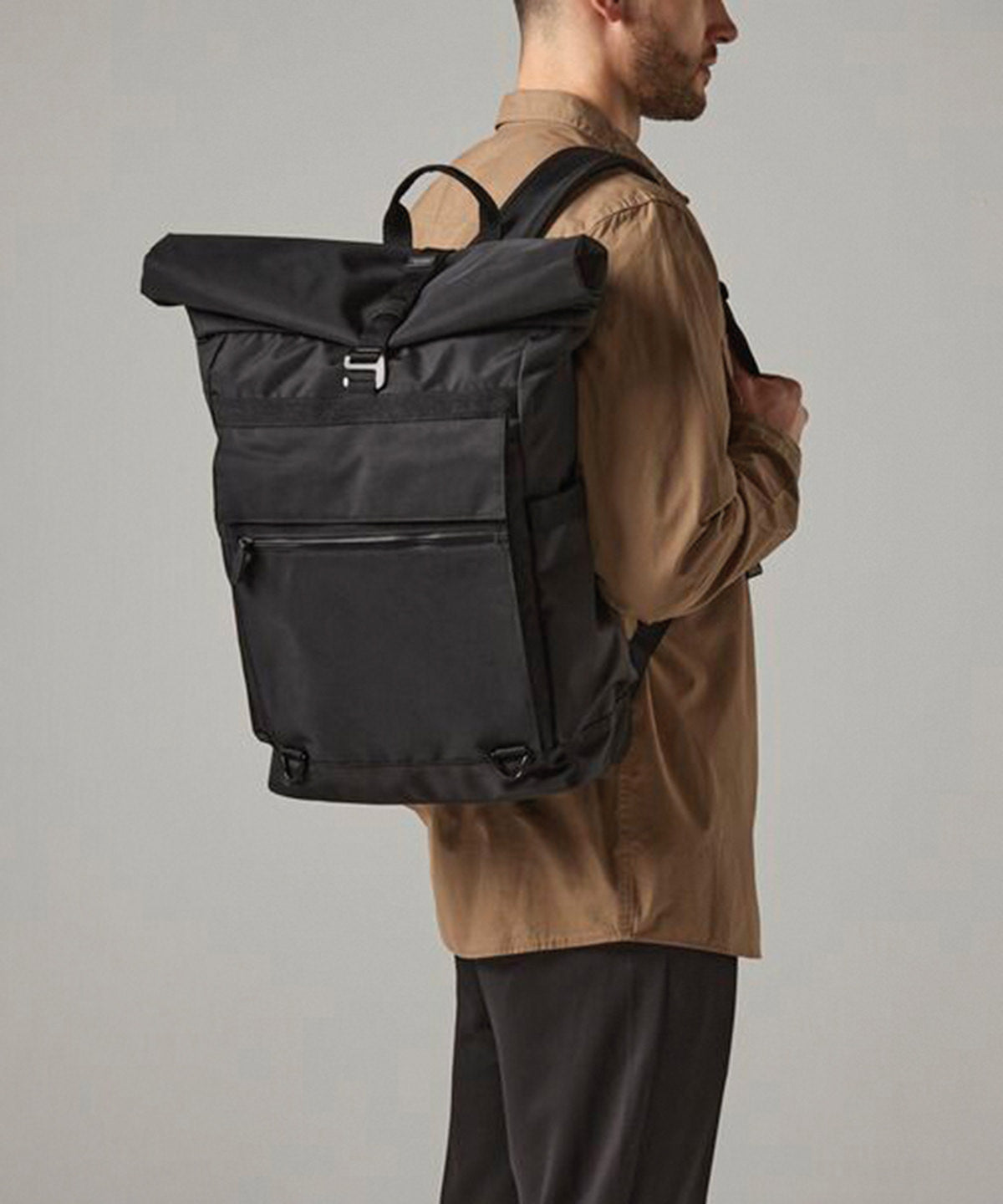 Men's Custom Printed Organic Zip-Up Backpack