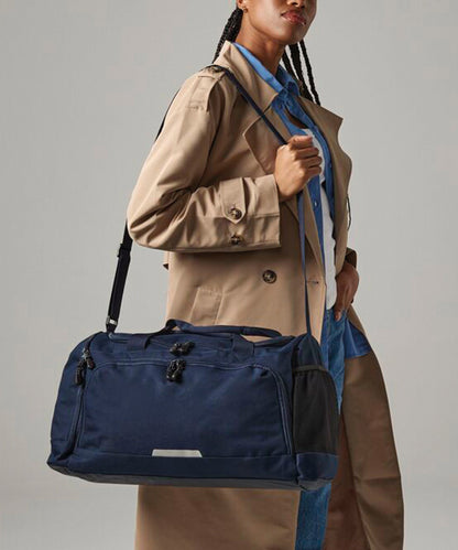 Custom Printed Zip-Up Polyester Holdall Bag
