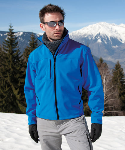 WG Grey classic softshell jacket front view