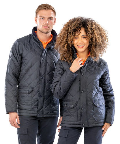 Navy urban cheltenham jacket front view