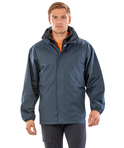 Navy core 3-in-1 jacket with quilted bodywarmer front view