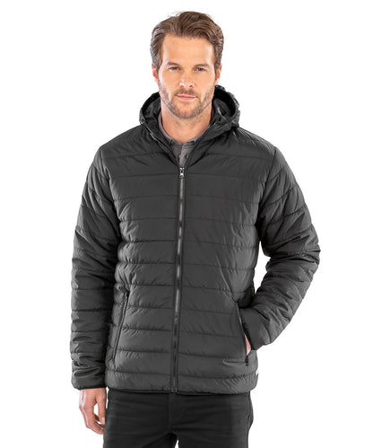 Royal/Navy soft padded jacket front view