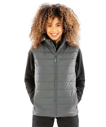 Navy promo padded bodywarmer front view