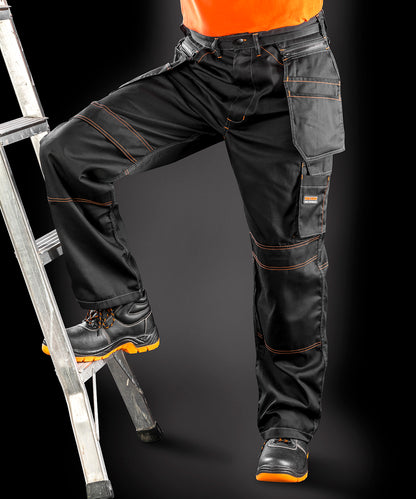 Black work-guard lite x-over holster trousers front view