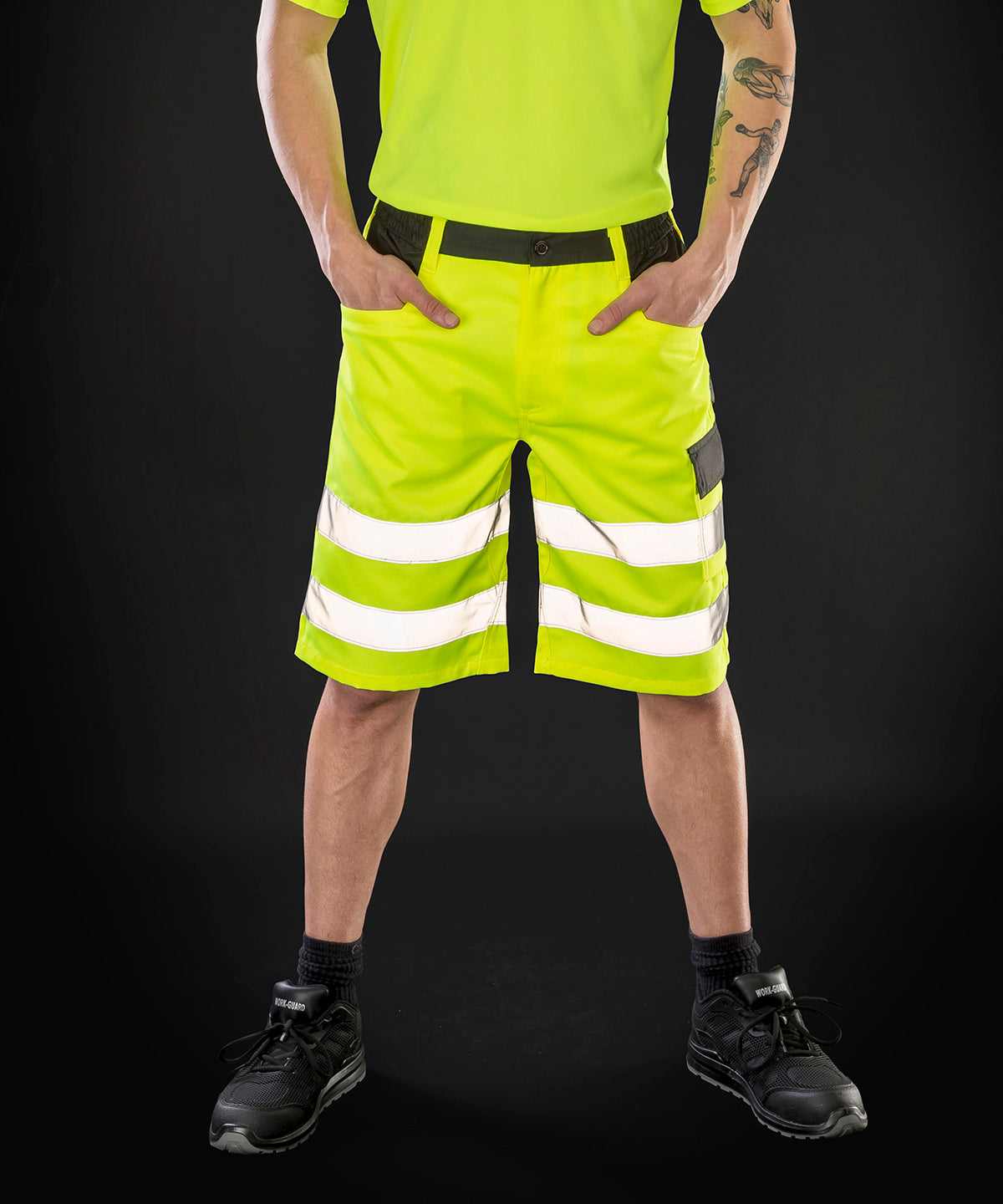 Custom Printed Hi-Vis Reflective Sports Shorts
