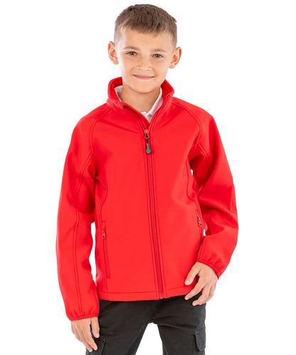 Royal recycled 2-layer printable junior softshell front view