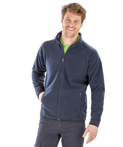 Unisex Custom Printed or Embroidered Organic Recycled Fleece Jacket