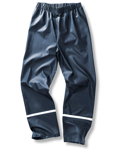 Prism Pu Waterproof Trousers With Reflective Bands And Recycled Backing