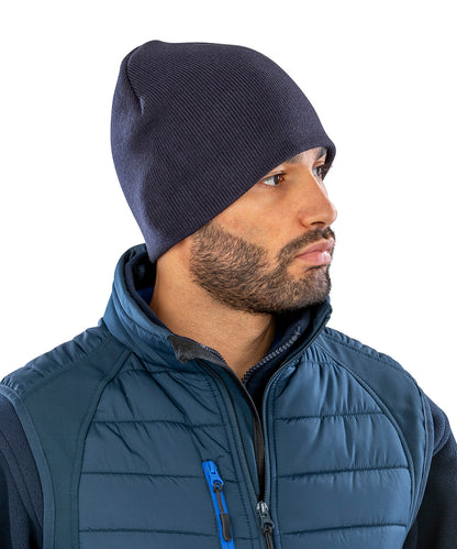 Stone pull-on soft-feel acrylic hat front view