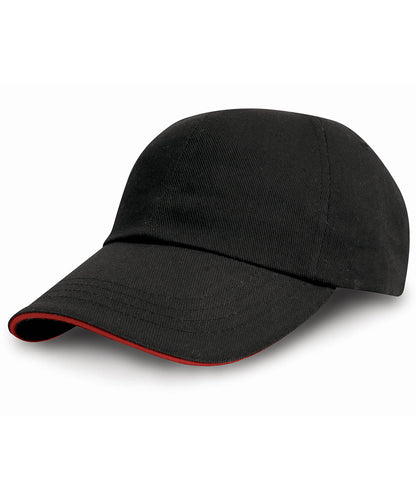 Navy/Putty heavy cotton drill pro-style with sandwich peak front view