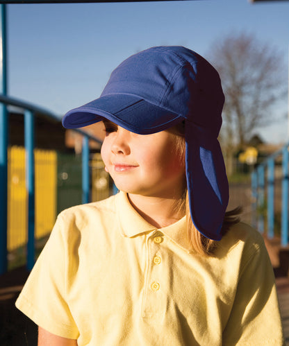 Yellow junior fold-up legionnaire's cap front view