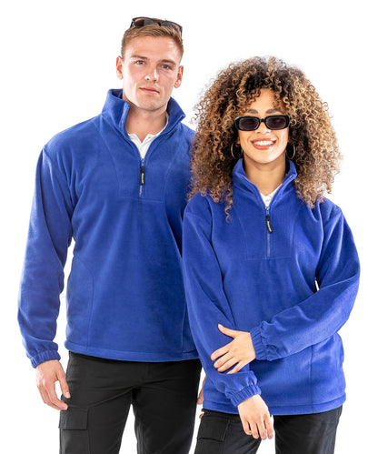 Unisex Custom Printed or Embroidered Zip-Up Quarter Zip Fleece Jacket