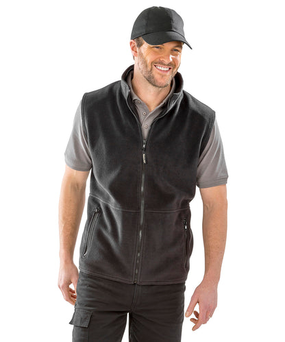 Yellow polartherm™ bodywarmer front view