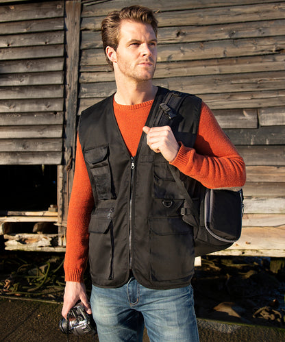 Midnight Navy adventure safari waistcoat front view