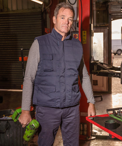 Navy* promo bodywarmer front view