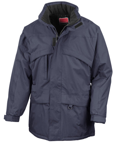 Navy/Navy seneca hi-activity jacket front view