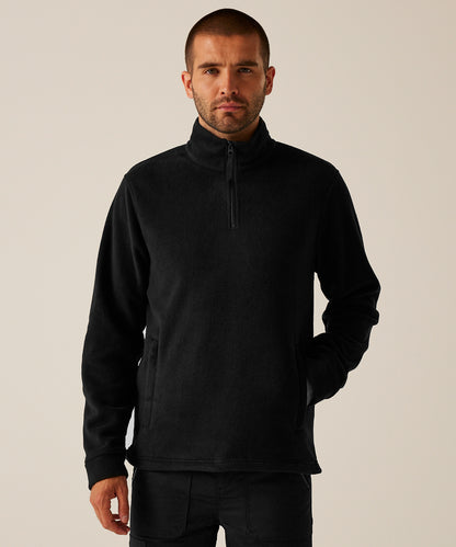 Men's Custom Printed or Embroidered Zip-Up Quarter Zip Fleece Jacket