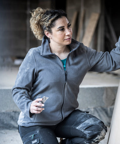 Women's Custom Printed or Embroidered Organic Zip-Up Fleece Jacket