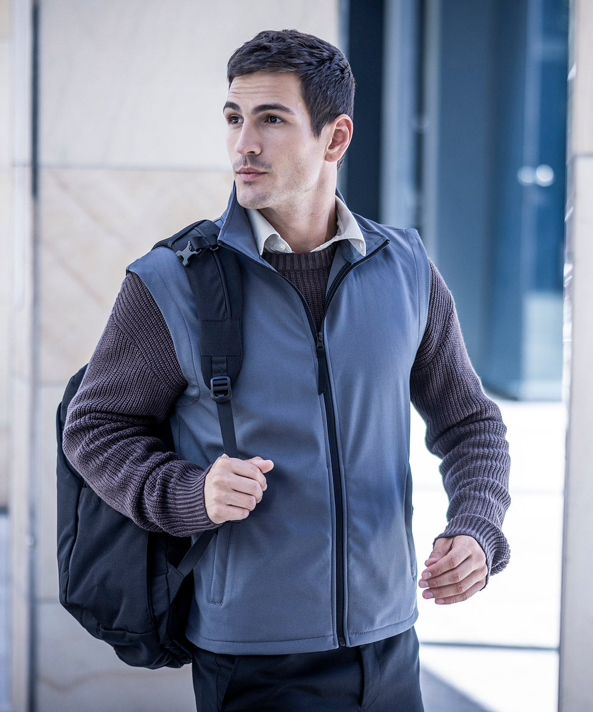 Men's Custom Printed or Embroidered Softshell Lightweight Body Warmer