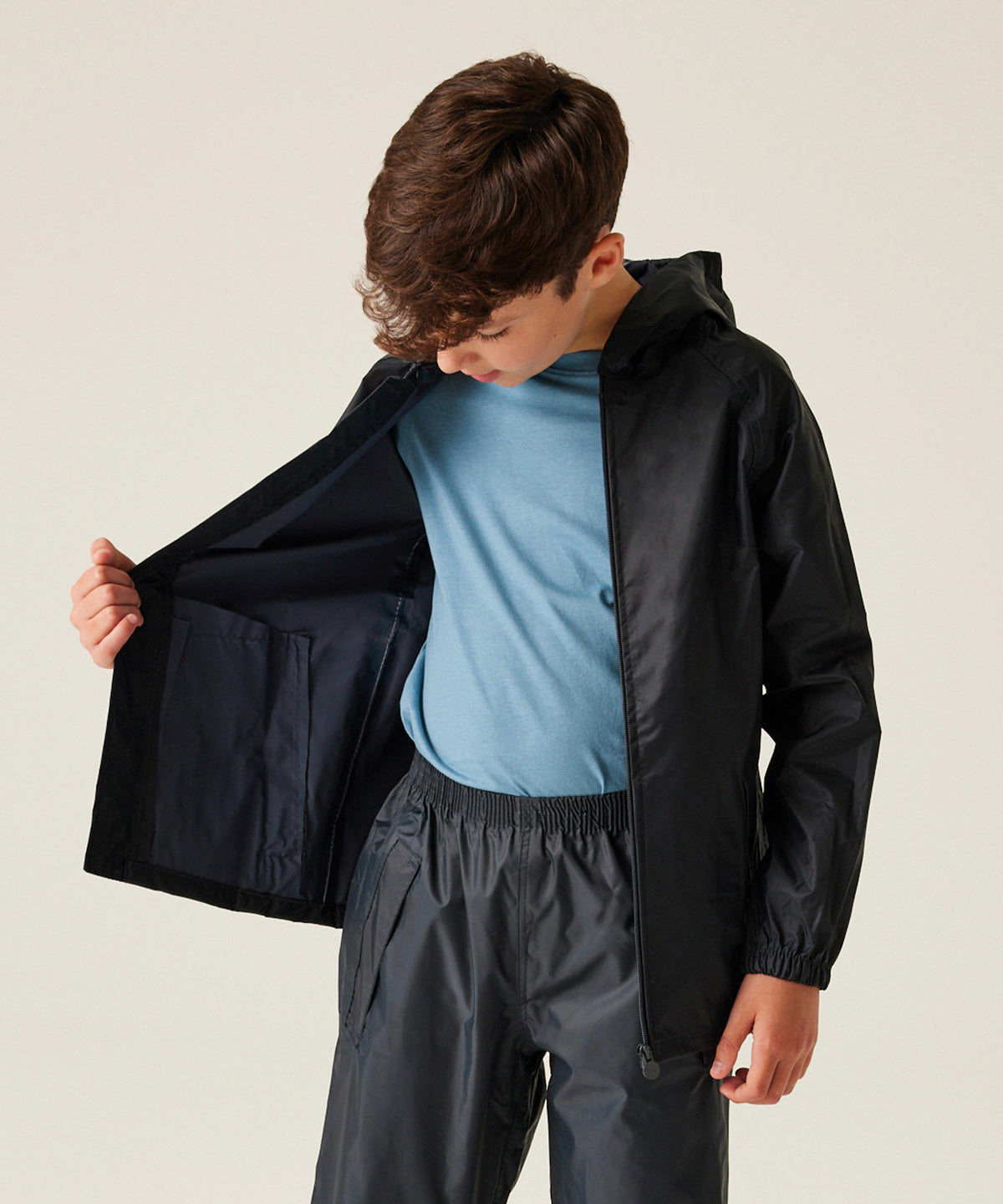 Kids Custom Printed or Embroidered Waterproof Lightweight Jacket
