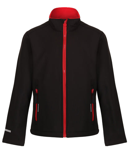 Kids Custom Printed or Embroidered Reflective Softshell Softshell Jacket