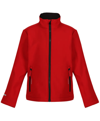 Kids Custom Printed or Embroidered Reflective Softshell Softshell Jacket