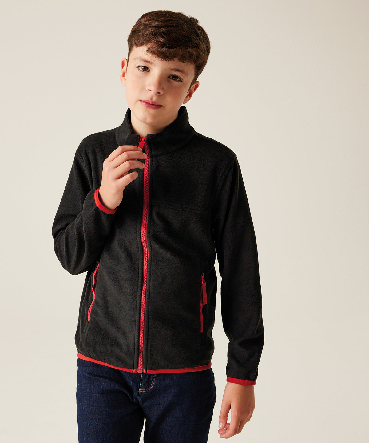Kids Custom Printed or Embroidered Organic Lightweight Fleece Jacket