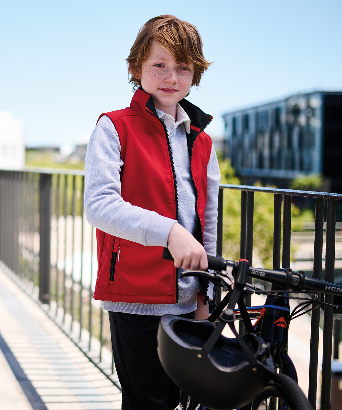 Kids Custom Printed or Embroidered Reflective Organic Body Warmer