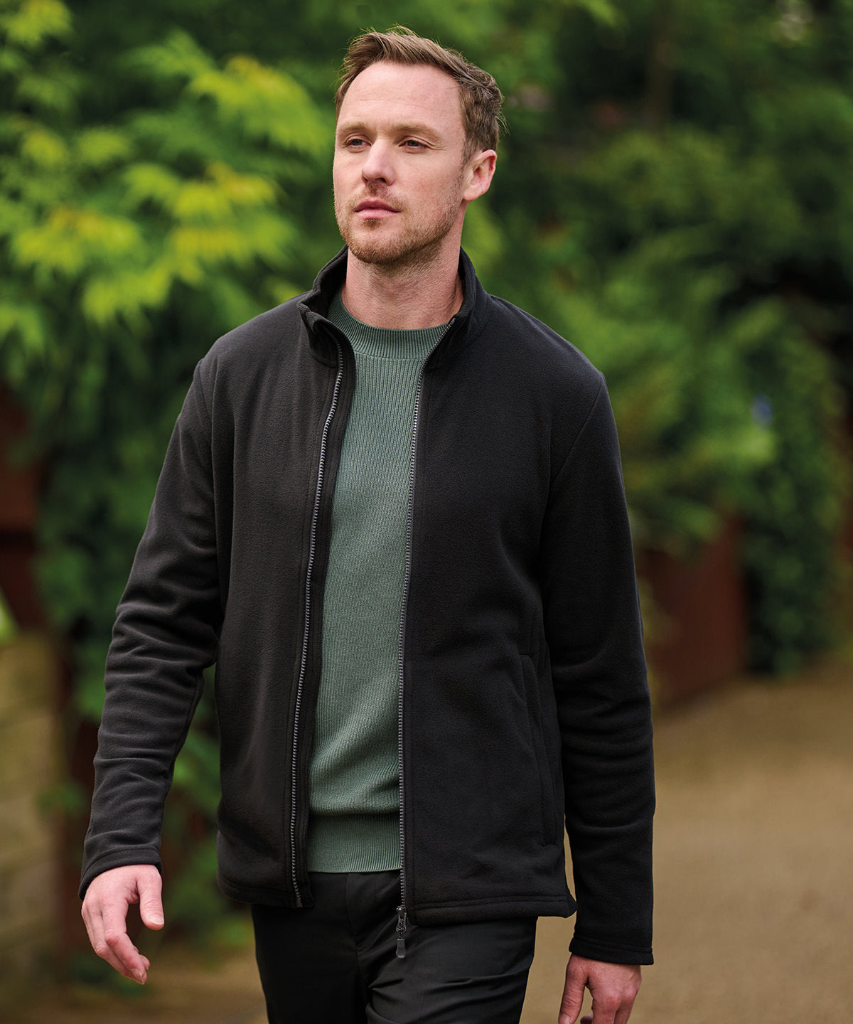 Men's Custom Printed or Embroidered Organic Recycled Fleece Jacket
