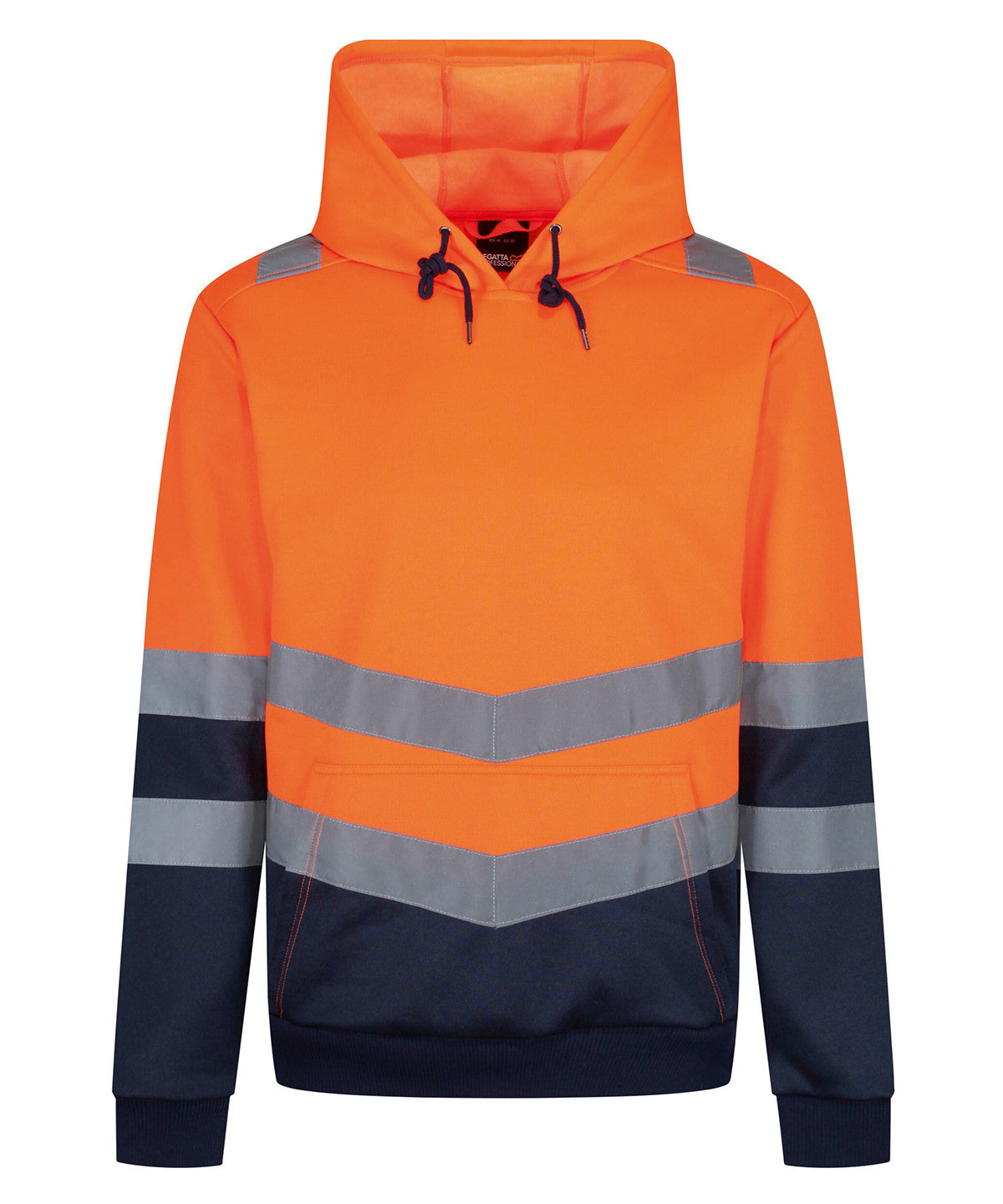 Unisex Custom Printed or Embroidered Hi-Vis Cotton Hoodie
